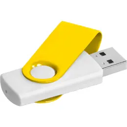 Axis Gyro White Flash Drive Yellow
